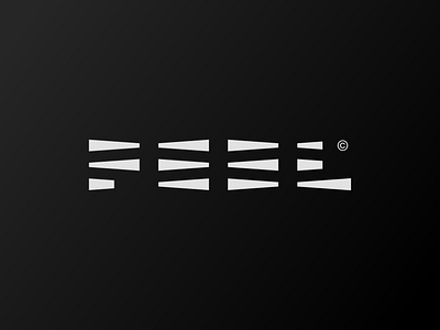 FEEL© - Logo apparel brand clothing feel lightbeam pattern product rhythmic wordmark