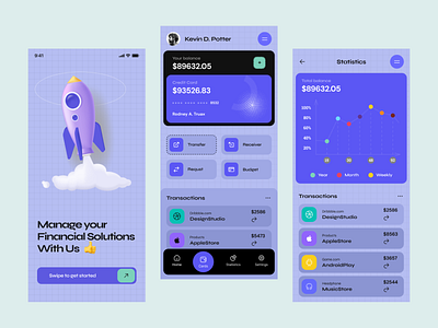 Fintech - Mobile app UI Design