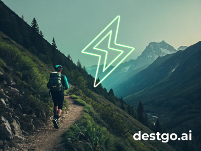 Destgo.ai – Spark-Inspired Logo for an AI Hill Travel Planner logo inspiration