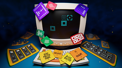 Block Buster 3d 3dart animation b3d blender3d illustration motion graphics