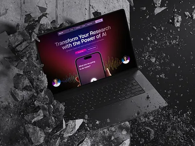 AI Website Exploration ai homepage landing page saas web website website design