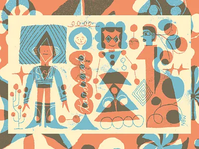 Tardigrade in comic dust bird design handdrawn illustration nate williams