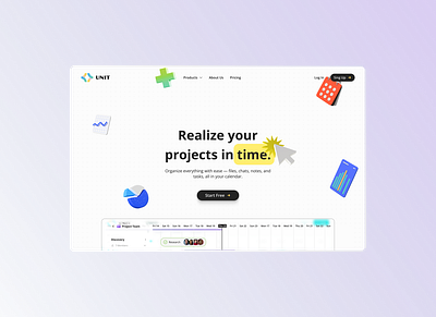 Unit - Hero section design of landing design herosection landing landingpage ui ux webdesign workos
