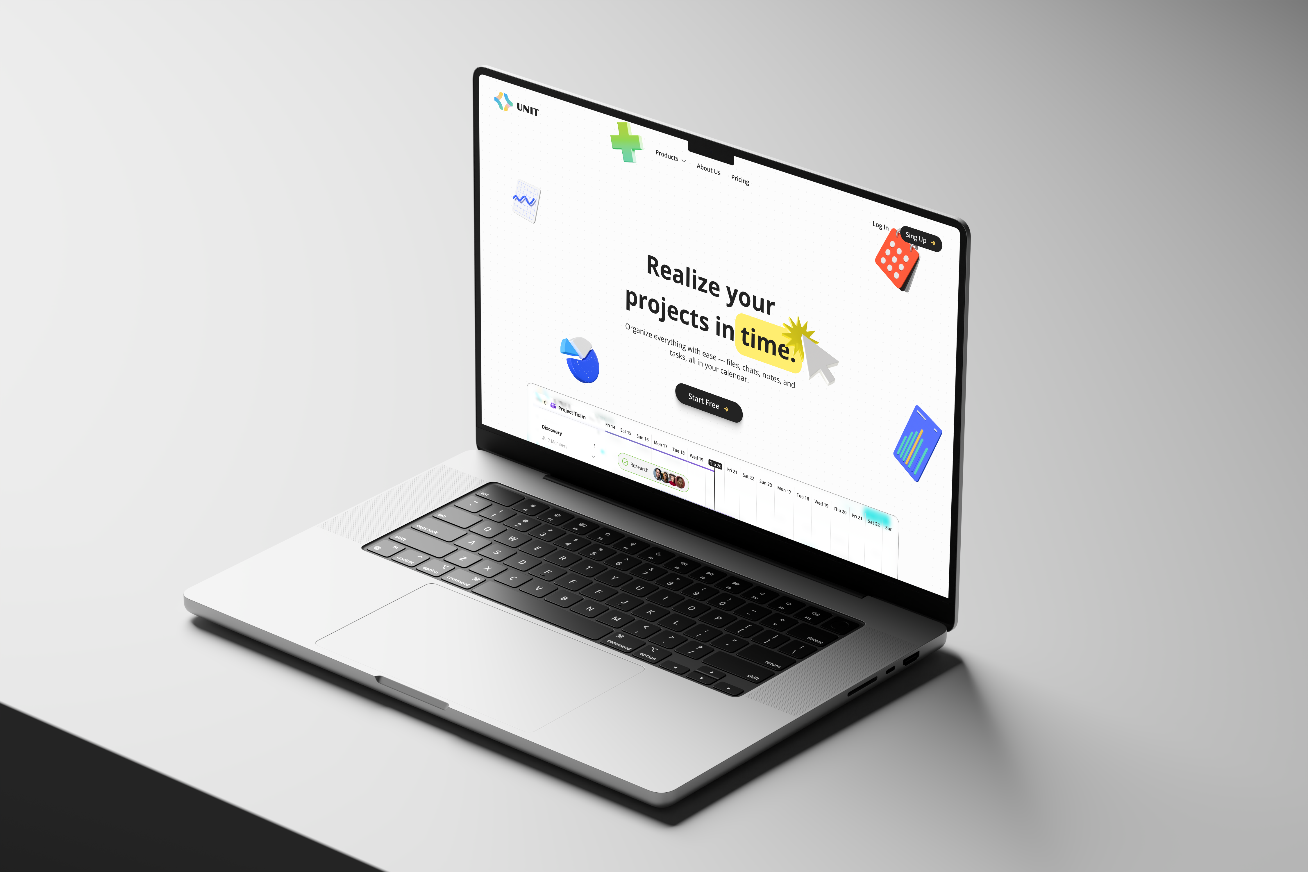 Unit - Hero section design of landing design herosection landing landingpage ui ux webdesign workos
