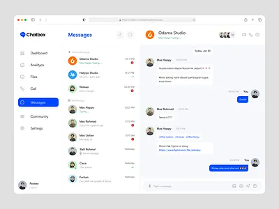 Chatbox - Message Dashboard call chat chat app chatting community dashboard dashboard design group message message dashboard product product design video call