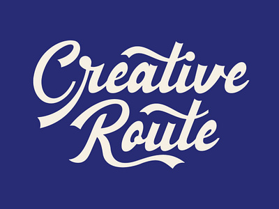 Creative Route doodle graphic design illustration lettering logo typography vector