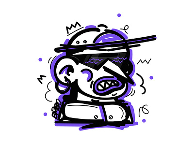 Brutalist Expression character design drawing dude graffiti graphic design illustration illustration art illustrator ilustración vector