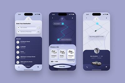 Taxi App app design graphic design ui ux