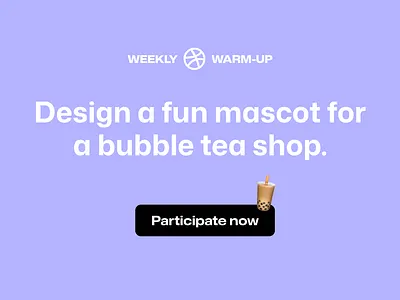 Design a Mascot for a Bubble Tea Shop 🧋 boba boba tea bubble tea community design dribbble dribbbleweeklywarmup illustration logo mascot mascot design prompt weekly warm up