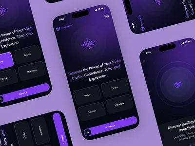 DeepSeek - AI Assistant Mobile App ai ai app ai app design ai app uiux ai assistance ai assistant ai chat ai mobile app artificial intellegance deepseek mobile app onboarding onboarding concept onboarding screen splash screen splash ui ui design