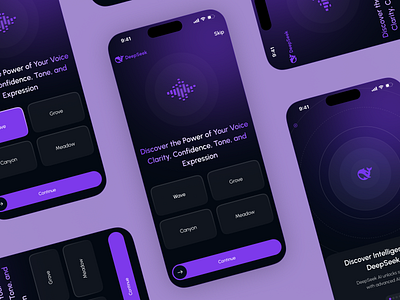 DeepSeek - AI Assistant Mobile App ai ai app ai app design ai app uiux ai assistance ai assistant ai chat ai mobile app artificial intellegance deepseek mobile app onboarding onboarding concept onboarding screen splash screen splash ui ui design