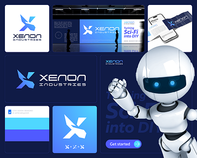 Robotic, Futuristic Minimal Logo Design for XI brand design brand identity branding branding idea futuristic graphic design kids logo letter logo design logo logo design logo designer logo inspiration minimal branding minimal logo modern logo robotic robotics brand logo toy logo x logo xenon