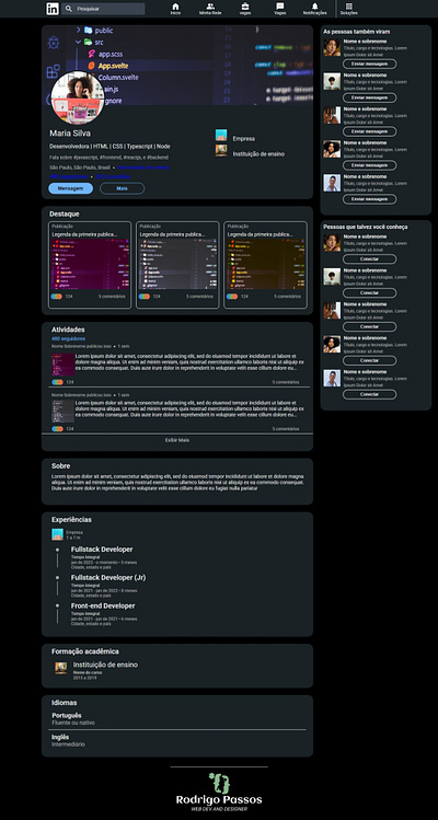 LinkedIn Clone animation branding design dev frontend graphic design illustration logo ui web web dev