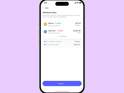 Off-ramp (Withdraw tokens) blockchain crypto dapp defi ramp ui uidesign uiux wallet web3
