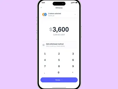 Off-ramp (Input tokens) blockchain btc crypto dapp defi design product ui uidesign uiux wallet web3