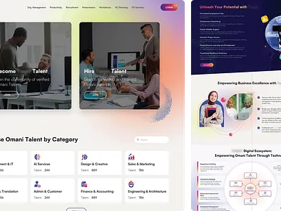 Recruitment Website Design art branding design graphic design illustration logo typography ui ux vector