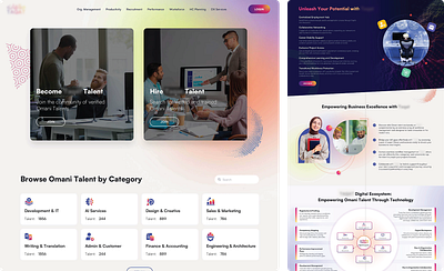 Recruitment Website Design art branding design graphic design illustration logo typography ui ux vector