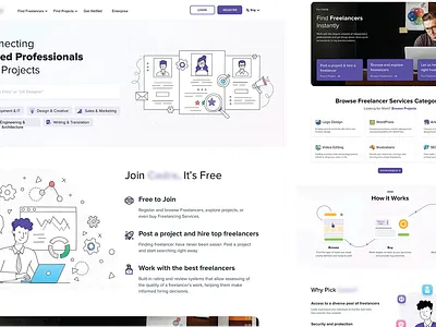 Recruitment Website Design art branding design graphic design illustration logo typography ui ux vector website
