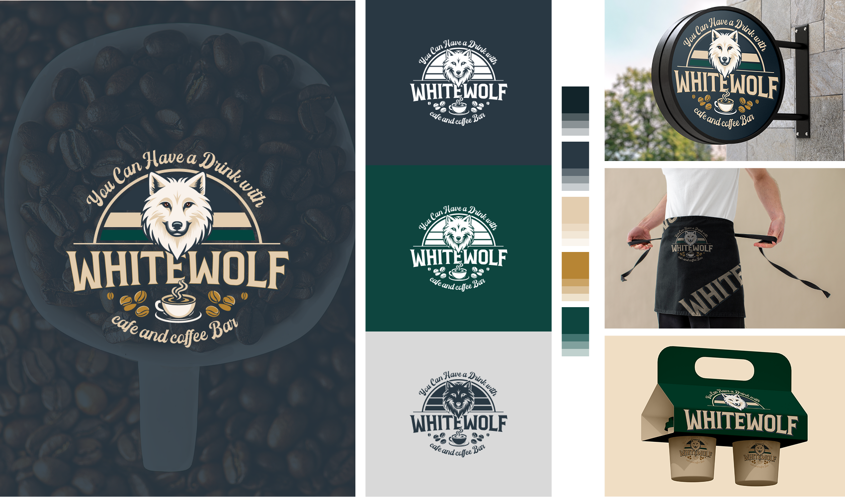Logo Design for Whitewolf art branding design graphic design illustration logo typography ui ux vector