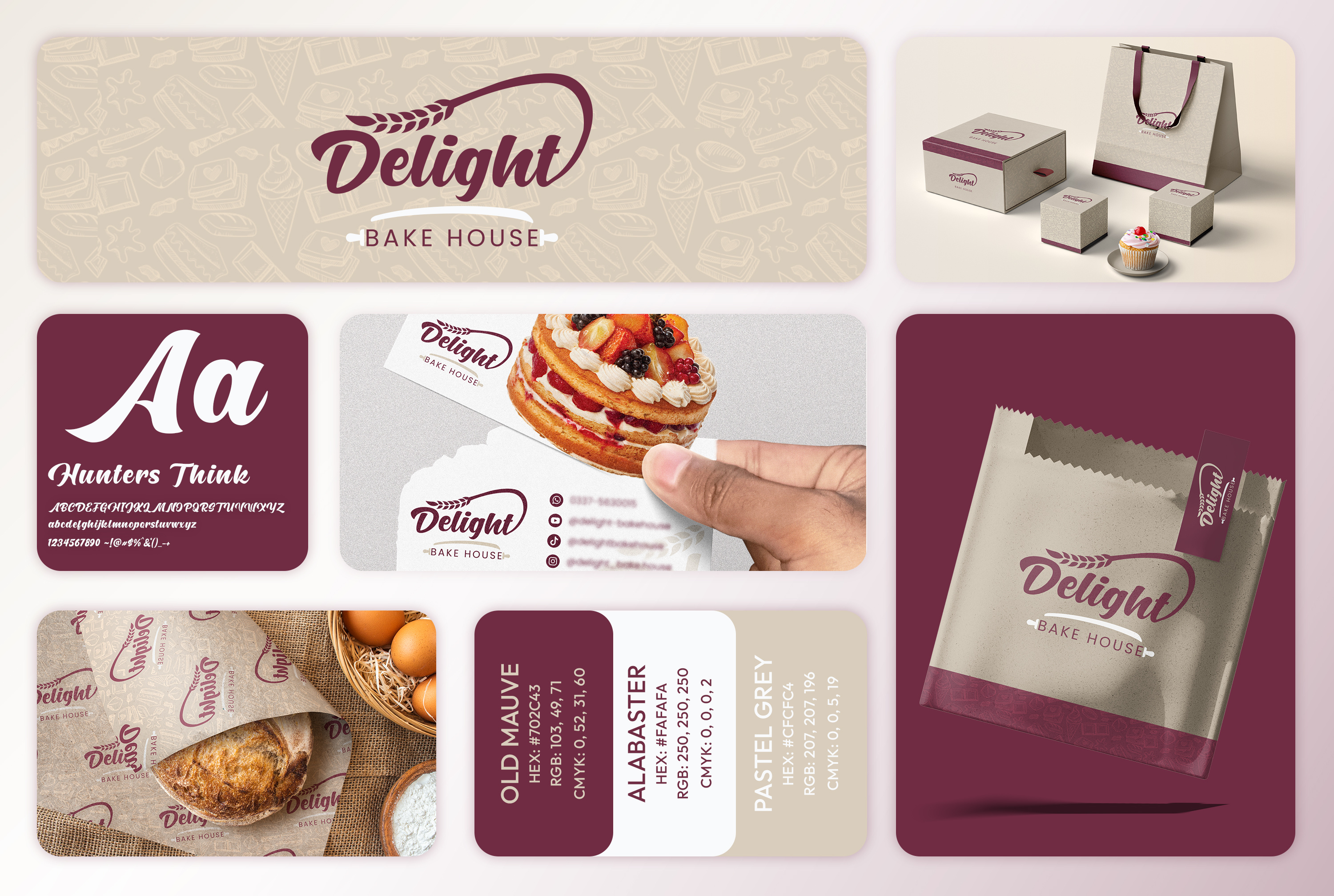 Branding Design for Delight Bake House art branding design graphic design illustration logo typography ui ux vector