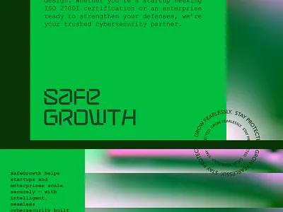 SafeGrowth black white black branding branding graphic design logo obatom safegrowth ui