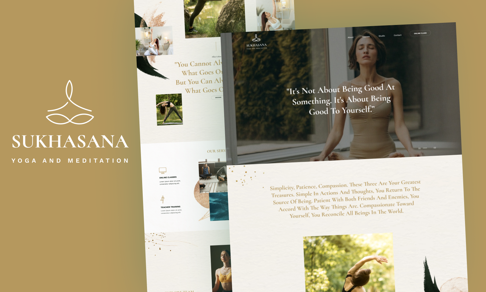 SUKHASANA design figma landing page ui uiux ux web design