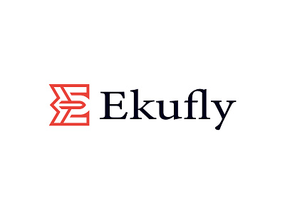 Ekufly logo design brand mark branding corporate costom letter creative e initial ekufly elegant finance idetity design lettermark logo design logo mark visual identity