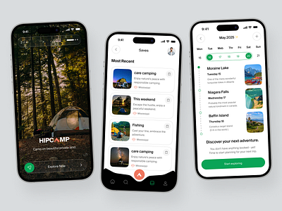 Camping App Design app design booking app camping app design client flight booking app hotel booking app mobile app mobile ui product design tour tourism tourist travel travel agency travel app travel app design ui design ux design vacation