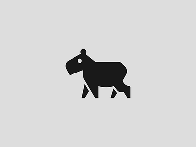 Capybara logo animal brand branding capybara design elegant geometrical geometry graphic design logo logo design logo designer logodesign logodesigner logotype minimalism minimalistic modern