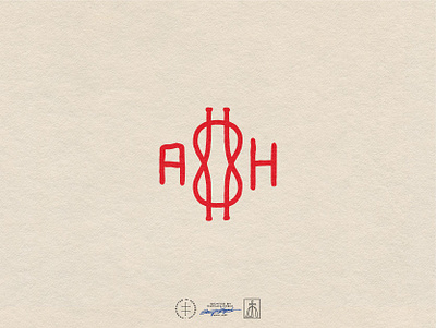 Anchor Haus brand design brand identity branding branding and identity branding design freelancer hand drawn illustrator logo logo design minimal minimalism minimalist minimalist logo monogram red simple small business vintage visual identity