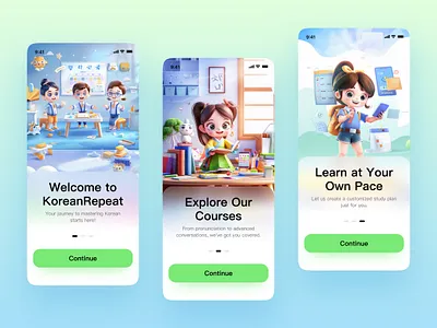 KereanRepeat · 2024 App Store · Independent & Original UI ai app design graphic design illustration logo mobile pm ui ux