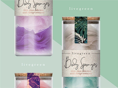 Body Sponge Galore 2d render adobe branding design graphic design illustration illustrator mockup packaging