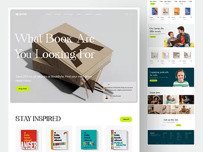 Bookbyte - Landing Page animation book book marketing clean dashboard design ebook figma figma design landing page marketing landing page motion graphics trending ui ui design ui ux design uiux web design