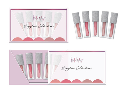 Lip Gloss Packaging Concept 2d render adobe design graphic design illustration illustrator mockup packaging