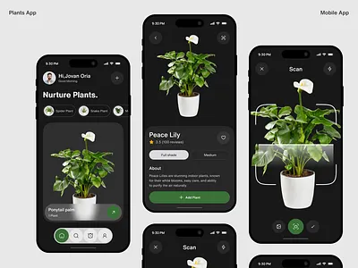 Plant Care App | Smart Watering, Growth Tracking & Gardening app app design gardening app ui green living app ios mobile mobile app natureinspired ui plant app plant care app plant care tracker plant lovers app plant tracker ui watering reminder app