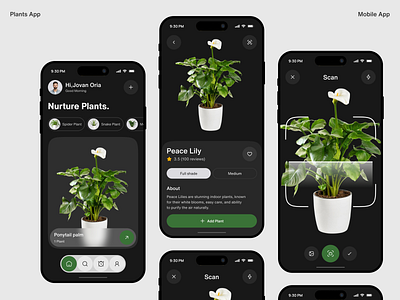 Plant Care App | Smart Watering, Growth Tracking & Gardening app app design gardening app ui green living app ios mobile mobile app natureinspired ui plant app plant care app plant care tracker plant lovers app plant tracker ui watering reminder app