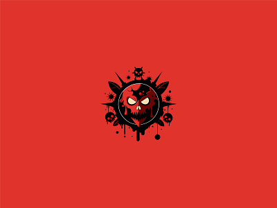 Skull Logo branding devil evil evil logo gaming logo halloween horror illustration magic red devil skull skull head skull horror skull logo spooky t shirt design