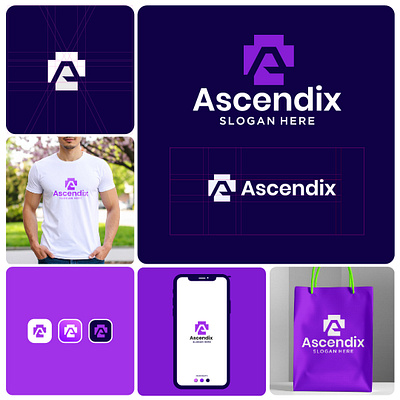 Ascendix – Rise Beyond Limits" branding graphic design logo