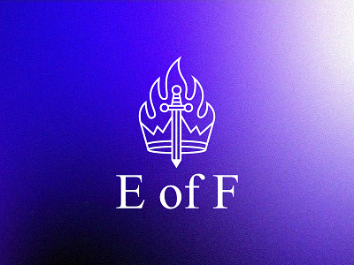 Crown & Sword Flame Logo - Minimal Luxury Design brand identity crown logo elegant emblem flame logo iconic lettermark lineart luxury logo minimal modern monogram premium logo sword