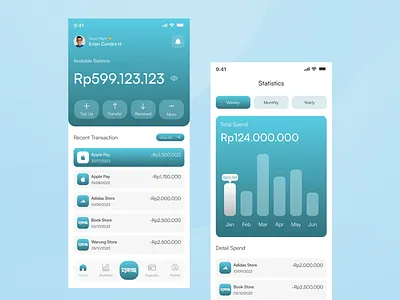 Flowence - Finance Mobile App app branding design graphic design illustration logo typography ui ux vector