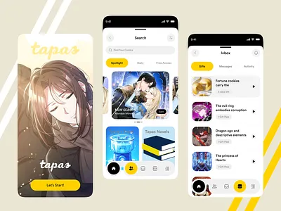Comic Subscription App anime app book carousel clean comic dc design experience id interface ios marvel mobile subscription typography ui usability user ux