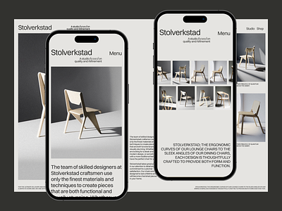 Stolverkstad _0.2 branding design minimal ui ux web