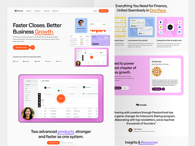 AI Finance Solution Website ai ai assistance ai model ai saas ai tool business ai landing page redesign saas saas landing page saas product saas website software web web design website website redesign