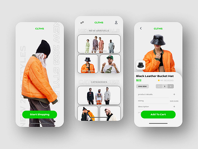 Clothing App app app design app ui clothing design e commerce ecommerce app figma interface mobile mobile design modern ui shopping ui ui design ui designer user interface user interface design ux uxui