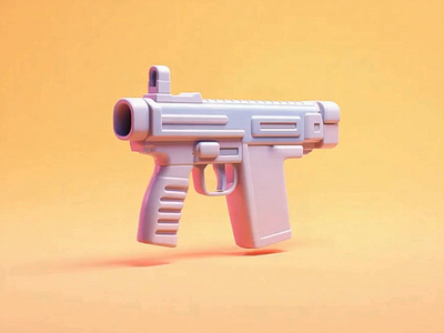 pastel 3D gun animation|motion graphic 3d gun 3d 3dart 3dgun 3dillustration 3dmodel cute dribbbleartist gun icon modeling renderart softstyle