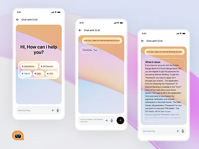 Mobile AI Chatbot app design best app design best ui chatbot design mobile mobile app design mobile app ui ui ui design ui ux design uiux ux