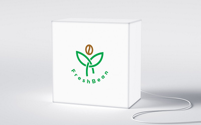 FreshBean - Coffee shop, Coffee store, Coffee logo branding coffee coffee brand coffee branding coffee logo coffee shop logo coffee store logo creative logo design fresh coffee logo logo logo design logo designer logo maker modern logo pure coffee logo