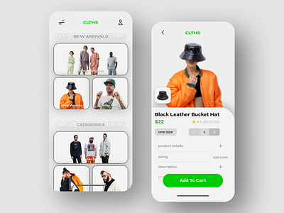 Clothing App app app design application clothes e commerce ecommerce ecommerce app fashion interface landing page design mobile mobile app shopping store ui ui design user interface design ux ux design uxui