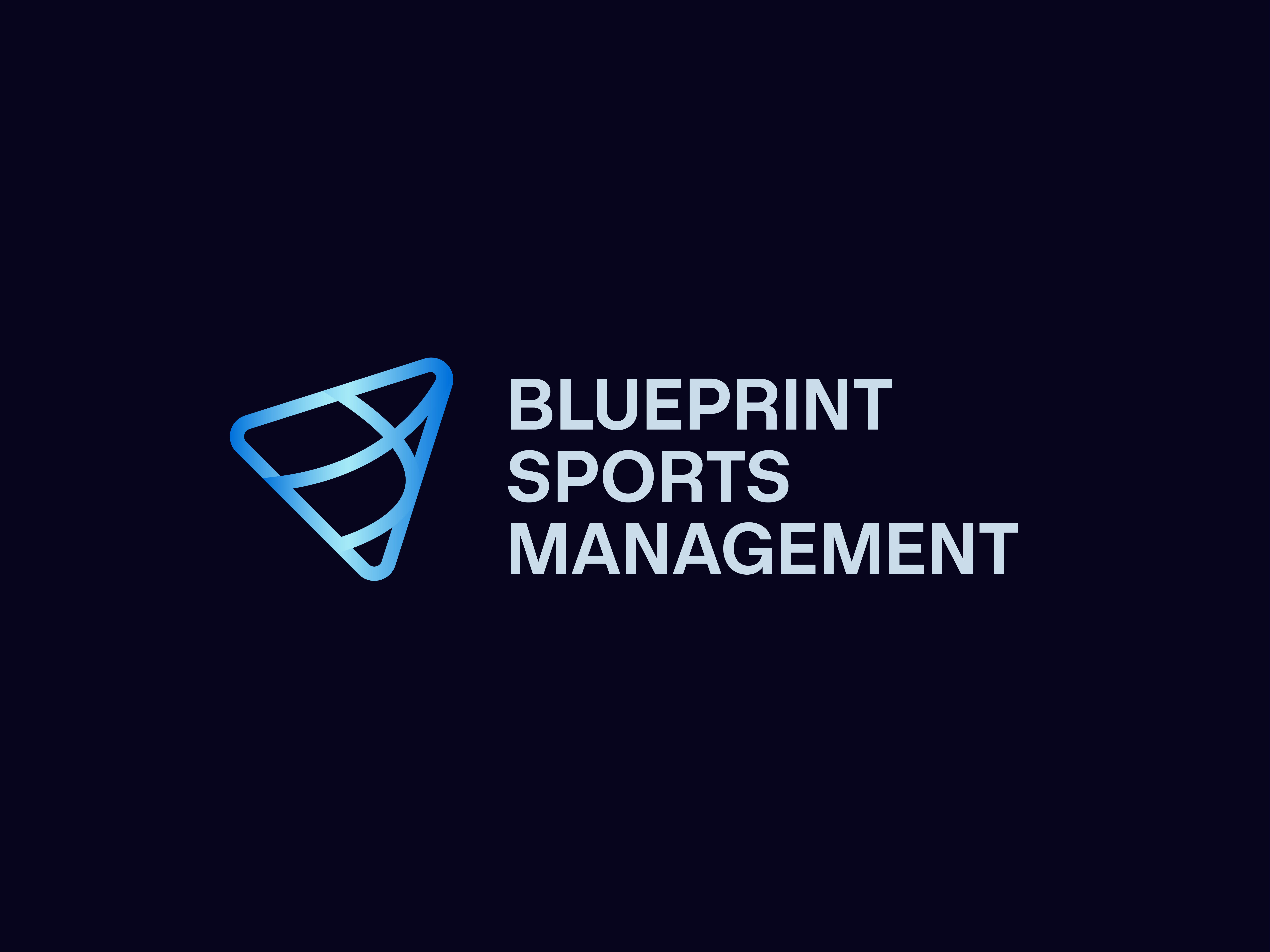 Blueprint Sports Management - logo design b logo brand identity branding logo logo design logos logotype sports logo vector