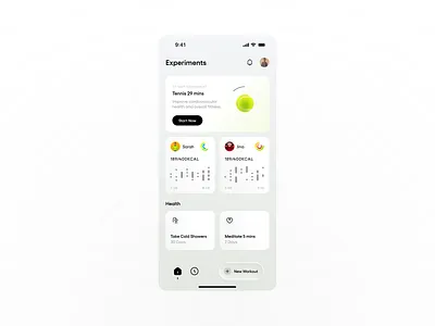 Workout App Concept app design fitness ios minimal mobile ui ux workout